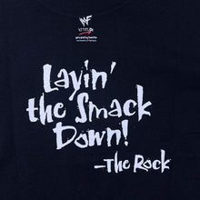 Load image into Gallery viewer, Vintage Screen Stars WWF (1998) The Rock “Layin’ The Smack Down” Wrestling T-Shirt