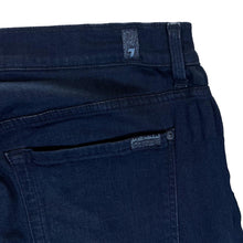 Load image into Gallery viewer, 7 FOR ALL MANKIND "Paxtyn Luxe Sport" Dark Blue Stretch Fit Skinny Tapered Jeans
