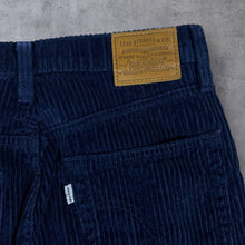 Load image into Gallery viewer, Levi's Premium "Ribcage Wide Leg" Navy Blue Corduroy Cord Trousers