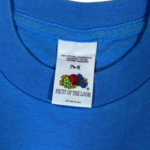 Load image into Gallery viewer, Vintage FRUIT OF THE LOOM Classic Mini Logo Graphic Blue Single Stitch T-Shirt