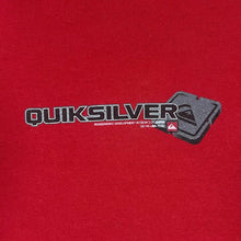 Load image into Gallery viewer, Early 00's QUIKSILVER Surfer Skater Logo Spellout Graphic Red T-Shirt