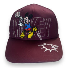 Load image into Gallery viewer, Vintage 90's Disney MICKEY MOUSE Tennis Character Embroidered Spellout Baseball Cap