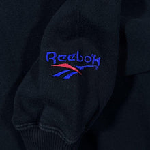 Load image into Gallery viewer, Reebok Classic Embroidered Big Logo Black Crewneck Sweatshirt