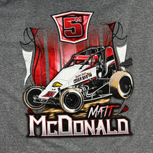 Load image into Gallery viewer, MATT MCDONALD National Sprint Car Championship Motorsports Racing Spellout Graphic T-Shirt
