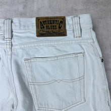 Load image into Gallery viewer, Vintage Authentic Blues Classic Cream White Denim Tapered Jeans