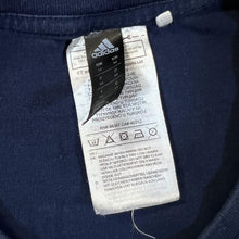 Load image into Gallery viewer, Adidas Classic Big Logo Spellout Graphic Navy Blue Cotton T-Shirt