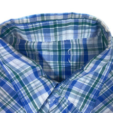 Load image into Gallery viewer, Vintage 90's Cowboy Western Plaid Check Pearl Snap Popper Short Sleeve Shirt