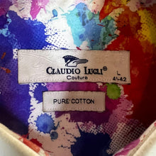 Load image into Gallery viewer, CLAUDIO LUGLI COUTURE Day Of The Dead Sugar Skull Patterned Long Sleeve Cotton Shirt