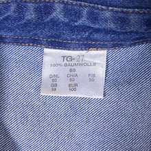 Load image into Gallery viewer, Vintage Cowboy Western Blue Denim Cotton Lace Panel Long Sleeve Shirt