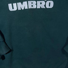 Load image into Gallery viewer, Vintage Umbro Embroidered Big Logo Spellout Faded Green Crewneck Sweatshirt