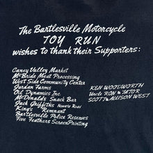 Load image into Gallery viewer, Vintage BARTLESVILLE TOY RUN (1995) Biker Souvenir Graphic Black Single Stitch T-Shirt