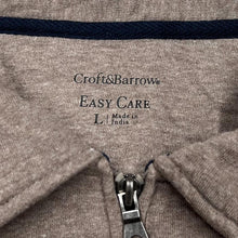 Load image into Gallery viewer, CROFT & BARROW Classic Basic Essential 1/4 Zip Pullover Collared Sweatshirt