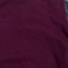 Load image into Gallery viewer, Vintage Lands End Leather Sleeve Burgundy Red Wool Blend Varsity Bomber Jacket