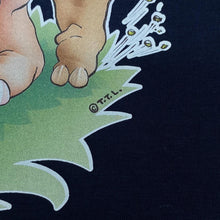 Load image into Gallery viewer, Feelin' Horny Novelty Rhino Cartoon Spellout Graphic Navy Blue T-Shirt