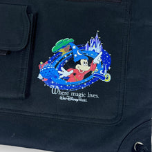 Load image into Gallery viewer, Vintage WALT DISNEY WORLD "Where Magic Lives" Mickey Mouse Drawstring Bag Backpack Rucksack