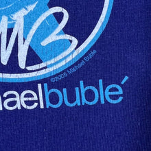 Load image into Gallery viewer, Vintage Michael Buble (2005) Jazz Swing Pop Music Graphic Blue T-Shirt