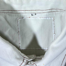 Load image into Gallery viewer, Vintage Forbidden Co. Cowboy Western Embroidered Aztec Pattern White Long Sleeve Shirt