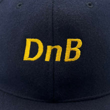 Load image into Gallery viewer, Vintage 90’s Morestyle DnB Embroidered Spellout Wool Blend Baseball Cap
