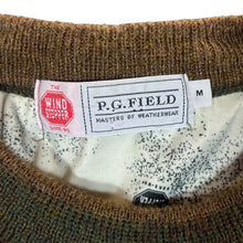 Load image into Gallery viewer, Vintage P.G.FIELD "Wind Stopper" Windbreaker Lined Embroidered Pheasant Wool Knit Sweater Jumper