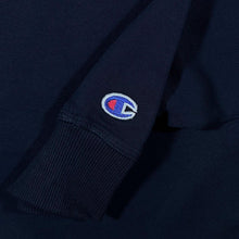 Load image into Gallery viewer, Champion Classic Embroidered Logo Spellout Navy Blue Crewneck Sweatshirt