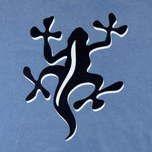 Load image into Gallery viewer, Vintage Lizard Gecko Reptile Graphic Skater Surfer Blue Cotton T-Shirt