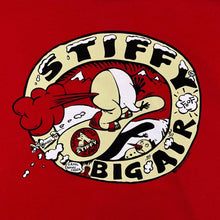 Load image into Gallery viewer, STIFFY "Stiffy Big Air" Surfer Skater Logo Spellout Graphic Red Long Sleeve T-Shirt