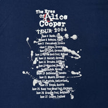 Load image into Gallery viewer, Vintage THE EYES OF ALICE COOPER "Tour 2004" Horror Shock Hard Rock Band T-Shirt