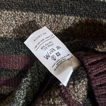 Load image into Gallery viewer, Vintage SIMON TAYLOR Multi Striped Acrylic Wool Knit Sweater Jumper