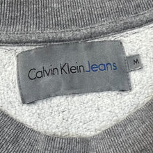 Load image into Gallery viewer, CALVIN KLEIN CK JEANS Classic Big Logo Spellout Grey Crewneck Sweatshirt