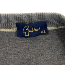Load image into Gallery viewer, Vintage Gabicci Grandad Patterned Brown Beige V-Neck Knit Jumper Sweater