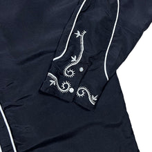 Load image into Gallery viewer, Boland Cowboy Western Style Embroidered Black Polyester Long Sleeve Shirt
