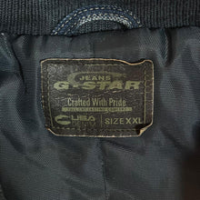 Load image into Gallery viewer, G-STAR Raw USA Denim Subtle Striped Heavy Blue Denim Button Chore Jacket