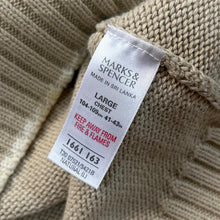 Load image into Gallery viewer, BLUE HARBOUR Marks & Spencer Classic Cotton Knit V-Neck Sweater Jumper