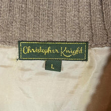 Load image into Gallery viewer, Vintage CHRISTOPHER KNIGHT Grandad Patterned Lightly Padded Zip Sweater Jumper