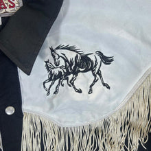 Load image into Gallery viewer, Vintage 90's TEJAS Cowboy Western Tassle Embroidered Horse Pearl Snap Long Sleeve Shirt