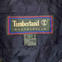 Load image into Gallery viewer, Vintage TIMBERLAND WEATHERGEAR Classic Black Padded Goose Down Fill Puffer Jacket Coat
