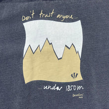 Load image into Gallery viewer, Early 00's FATFACE "Dont' Trust Anyone" Spellout Graphic Collared Button Sweatshirt