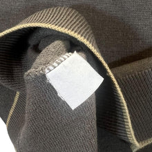 Load image into Gallery viewer, Vintage Gabicci Grandad Patterned Brown Beige V-Neck Knit Jumper Sweater