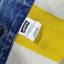 Load image into Gallery viewer, Vintage 90's Levi's Hudson Bay Made in USA Blanket Striped Reversible Denim Jacket