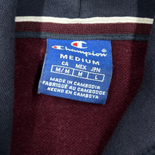 Load image into Gallery viewer, CHAMPION Colour Block Striped Embroidered Big Logo Spellout Pullover Hoodie