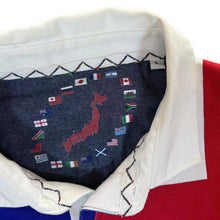 Load image into Gallery viewer, Early 00's COTTON TRADERS Rugby World Cup Flag Colour Block Rugby Polo Shirt
