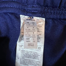 Load image into Gallery viewer, ADIDAS Three Stripe Mini Logo Blue Slim Skinny Fit Tracksuit Bottoms