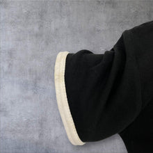 Load image into Gallery viewer, Totty Highflyer Y2K Graphic Spellout Parody Ringer Black T-Shirt