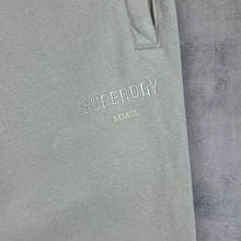 Load image into Gallery viewer, Superdry Classic Cream Zip Pocket Drawstring Waist Cuffed Sweatpants Joggers