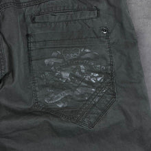 Load image into Gallery viewer, Lambretta Dark Grey Khaki Multi Pocket Cargo Trousers