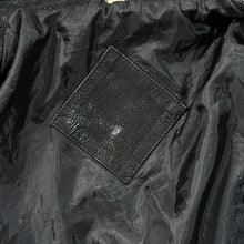 Load image into Gallery viewer, Vintage Genuine Real Soft Black Zip Leather Bomber Jacket