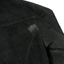 Load image into Gallery viewer, Vintage 90's Genuine Real Black Suede Leather Zip Bomber Jacket