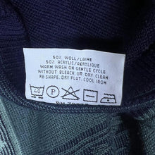 Load image into Gallery viewer, Vintage 90's GABICCI Grandad Patterned Wool Acrylic Knit V-Neck Sweater Jumper