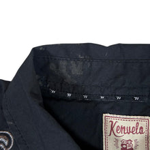 Load image into Gallery viewer, Vintage KENVELO Embroidered Eagle Black Popper Button Cowboy Western Long Sleeve Shirt