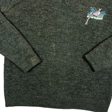 Load image into Gallery viewer, Vintage DEBEN COUNTRY CLOTHING Embroidered Pheasant Acrylic Wool 1/4 Zip Knit Sweater Jumper
